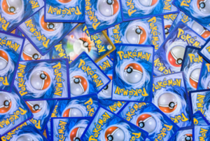 an assortment of rare Pokémon cards 